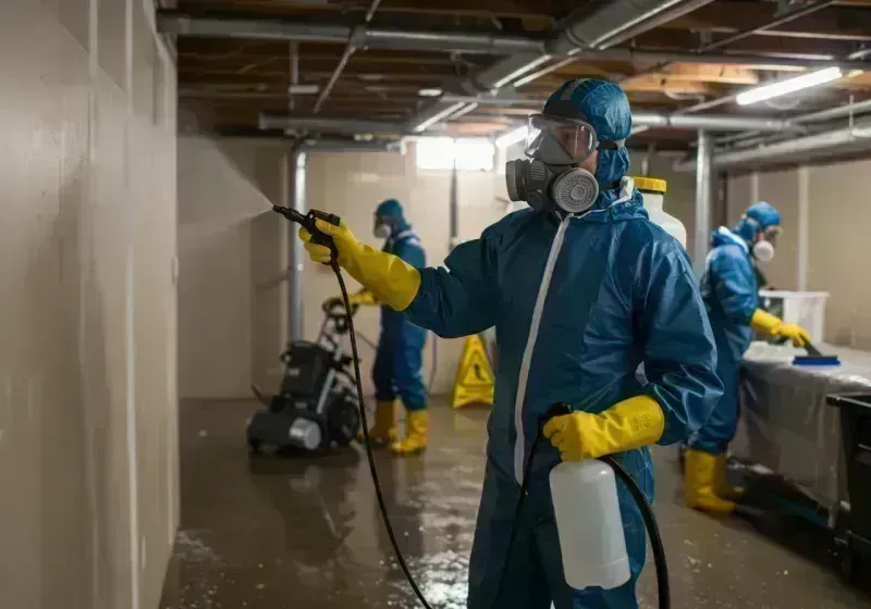 Basement Sanitization and Antimicrobial Treatment process in Greenfield, IL